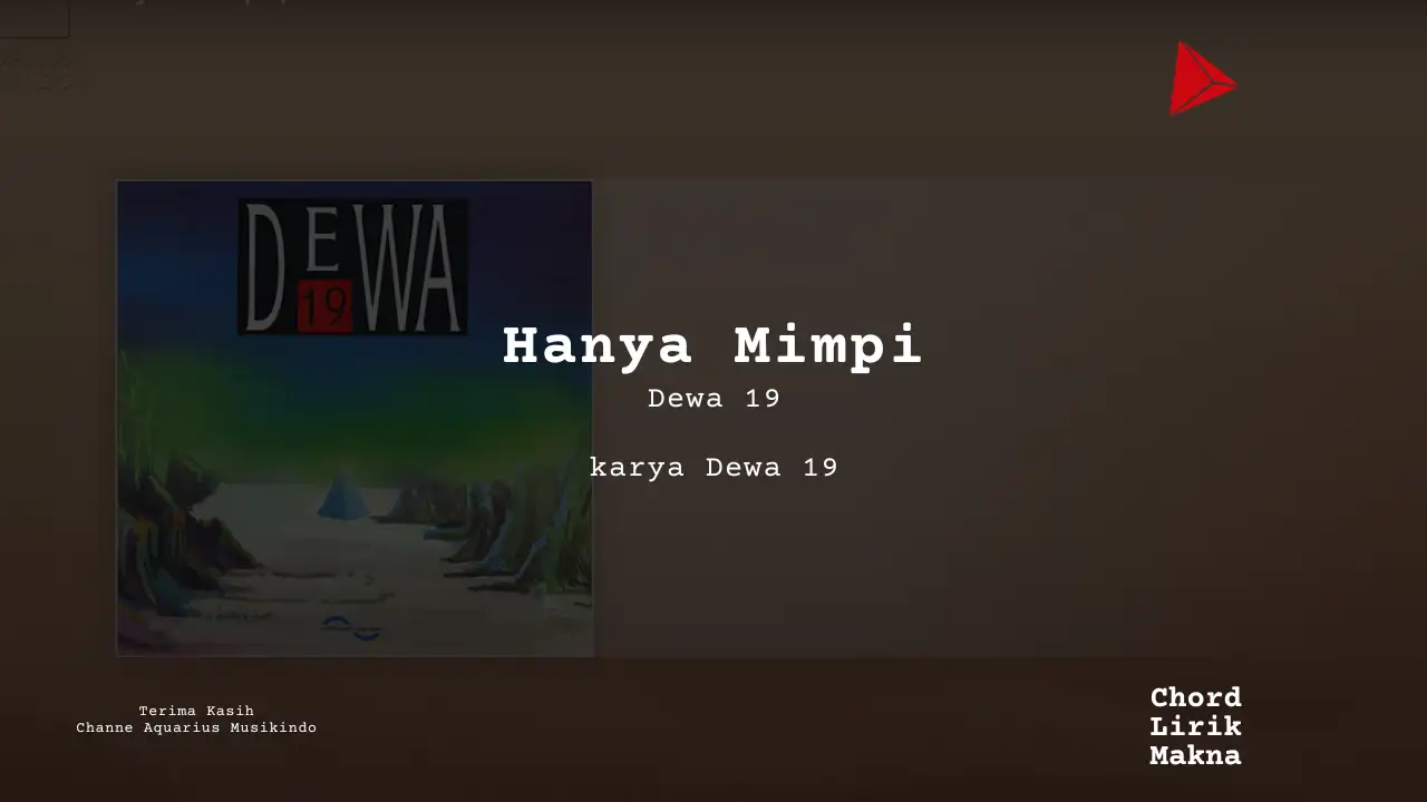 Lirik Hanya Mimpi · Dewa 19