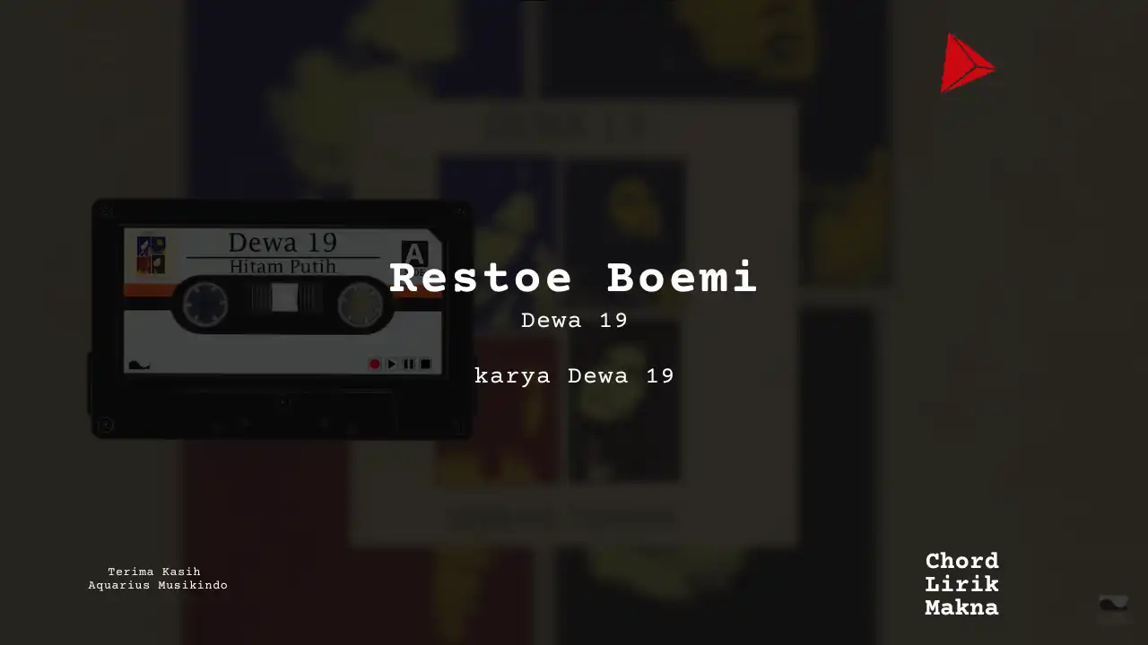 Lirik Restoe Boemi · Dewa 19