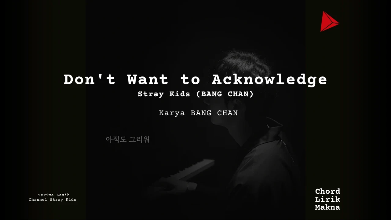 Lirik Dont Want To Acknowledge · Stray Kids (BANG CHAN), Chord Gampang & Makna Lagu Lengkap