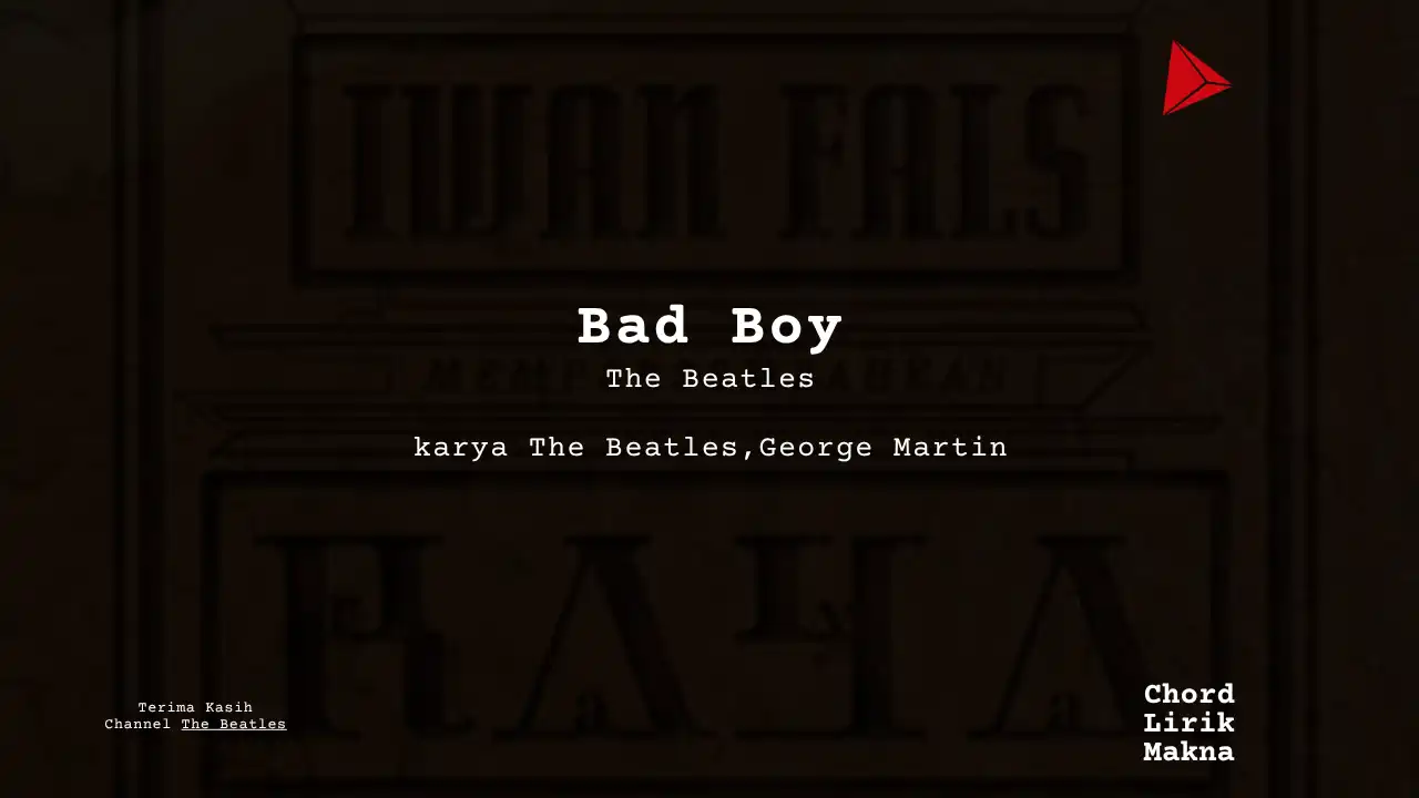 Chord Bad Boy · The Beatles