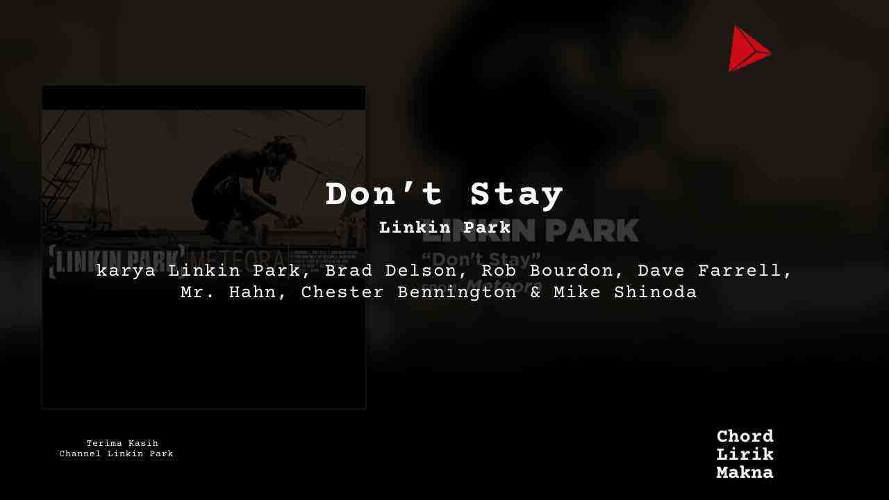 Chord Dont Stay · Linkin Park