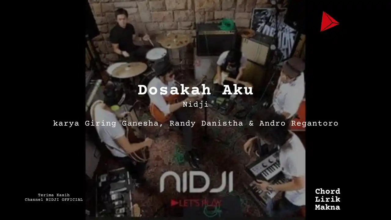 Chord Dosakah Aku · Nidji