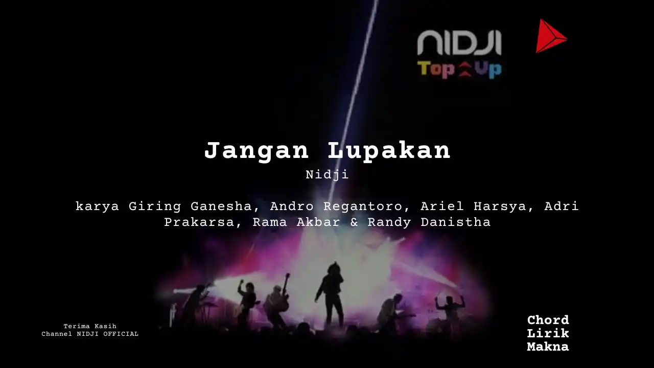 Chord Jangan Lupakan · Nidji