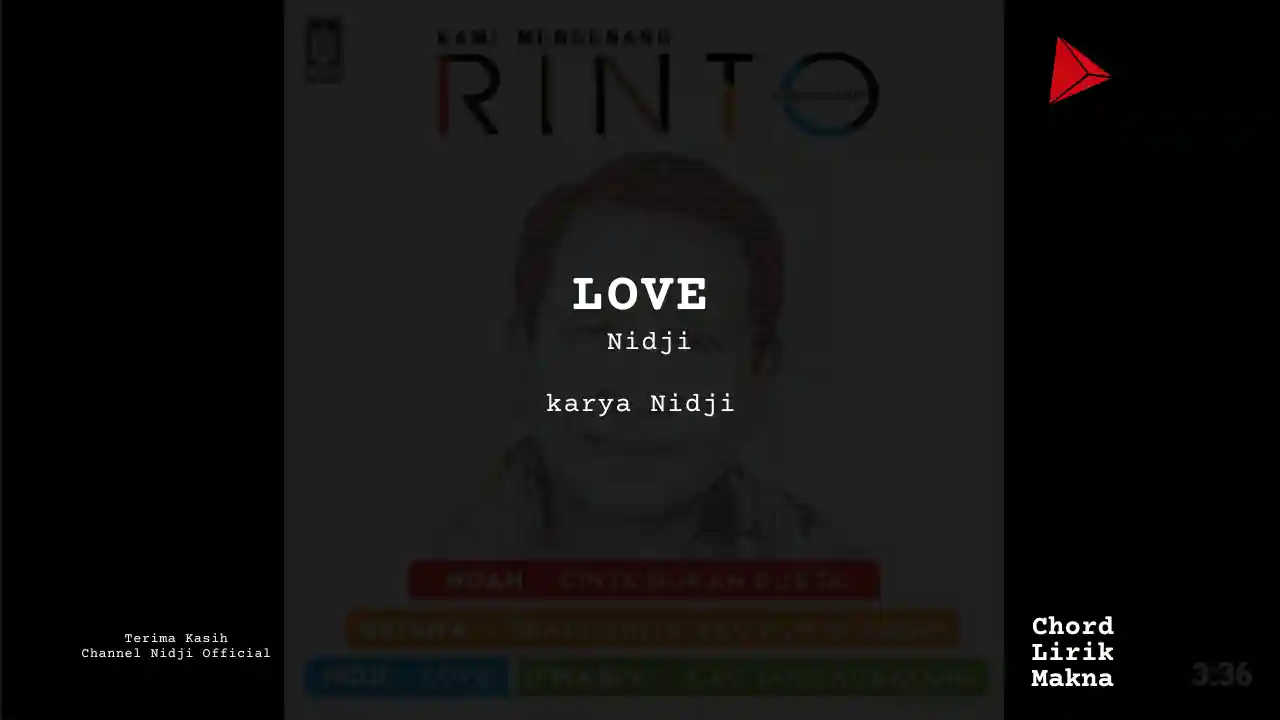 Lirik LOVE · Nidji, Chord Gampang & Makna Lagu Lengkap