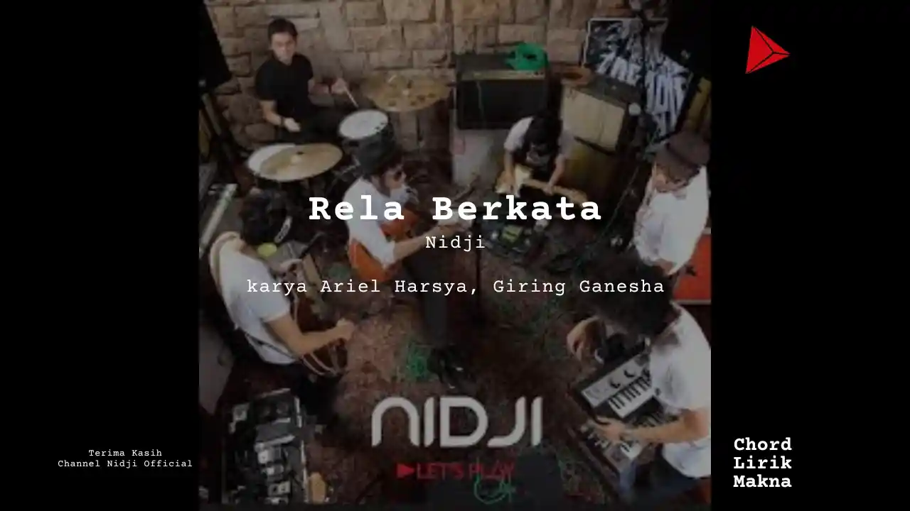 Chord Rela Berkata · Nidji